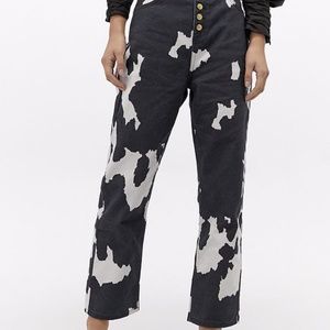 House of Sunny Jessie Denim - Cow Print